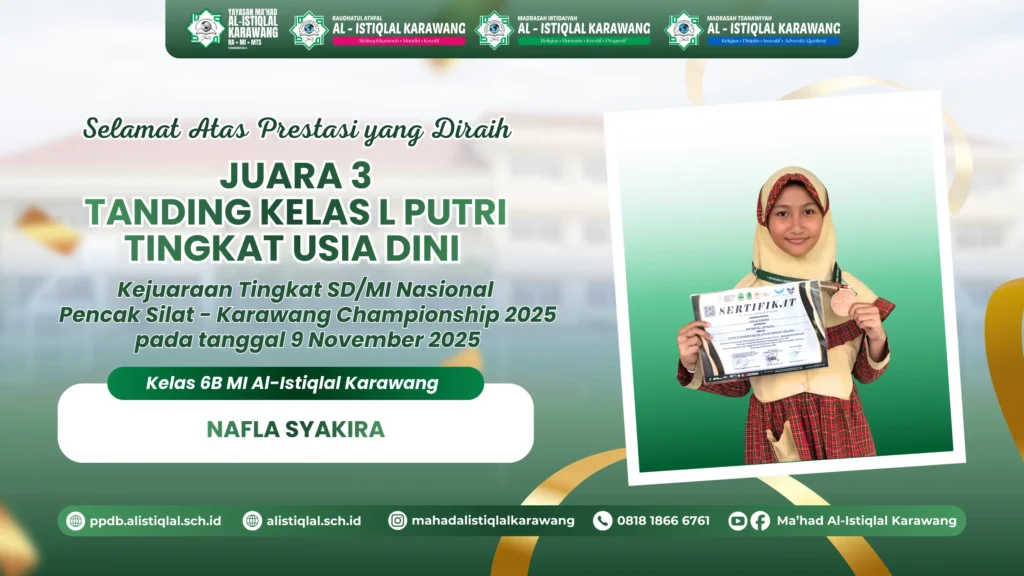 Juara 3 Pencak Silat