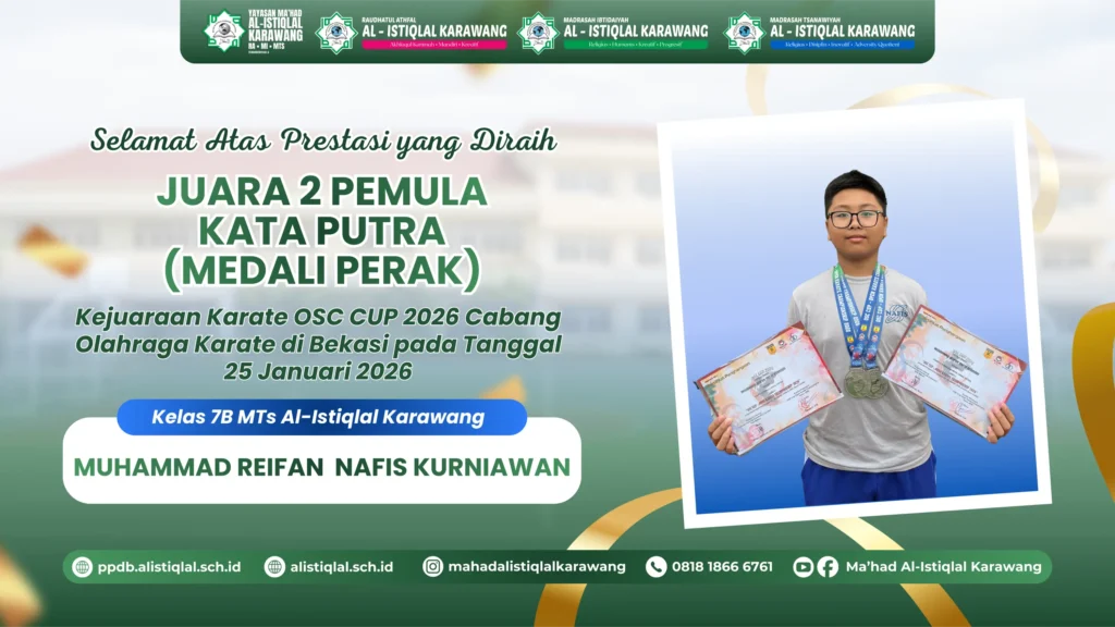 Juara 2 Pemula Kata Putra (Medali perak)