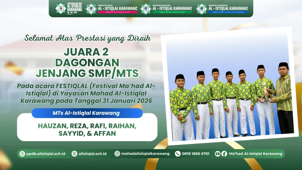 Juara 2 Lomba Dagongan jenjang SMP/MTs