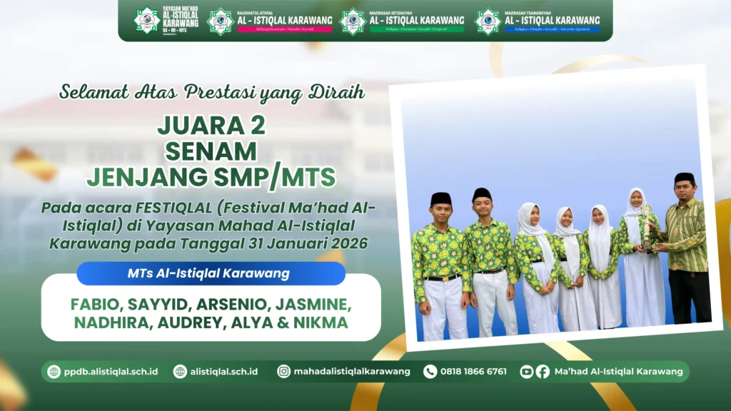 Juara 2 Lomba Senam jenjang SMP/MTs