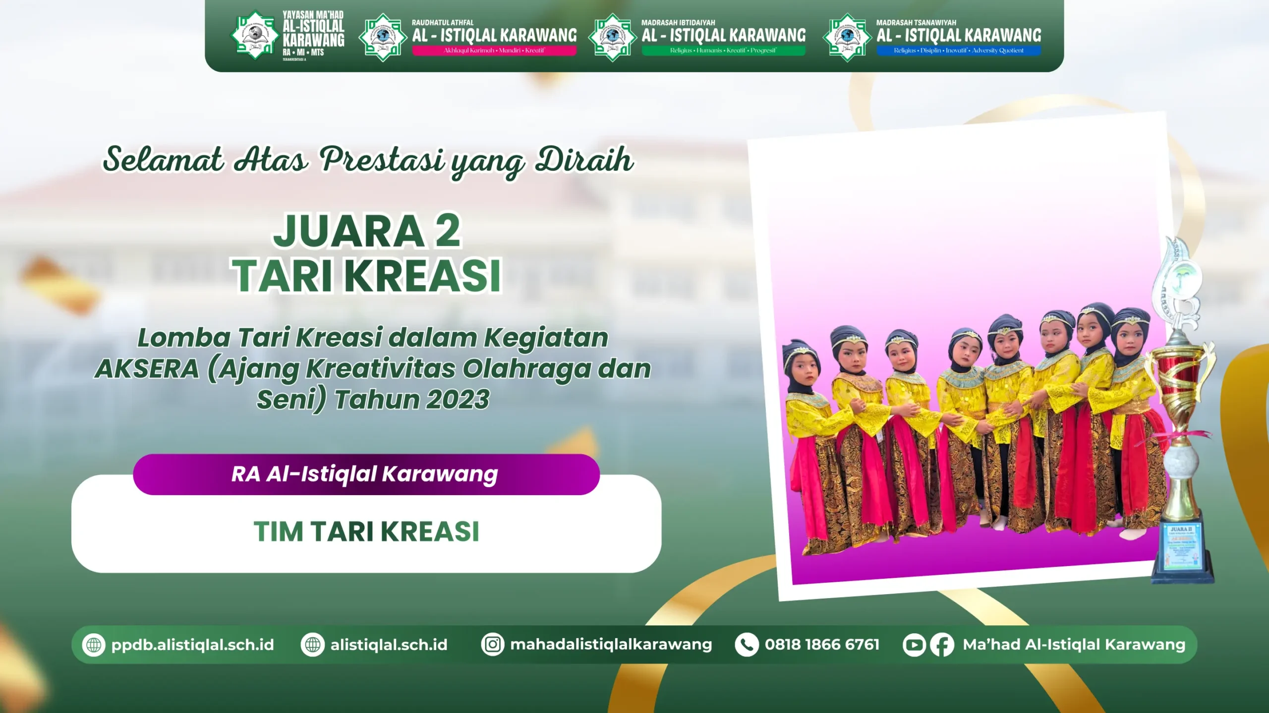 Juara 2 Tari Kreasi