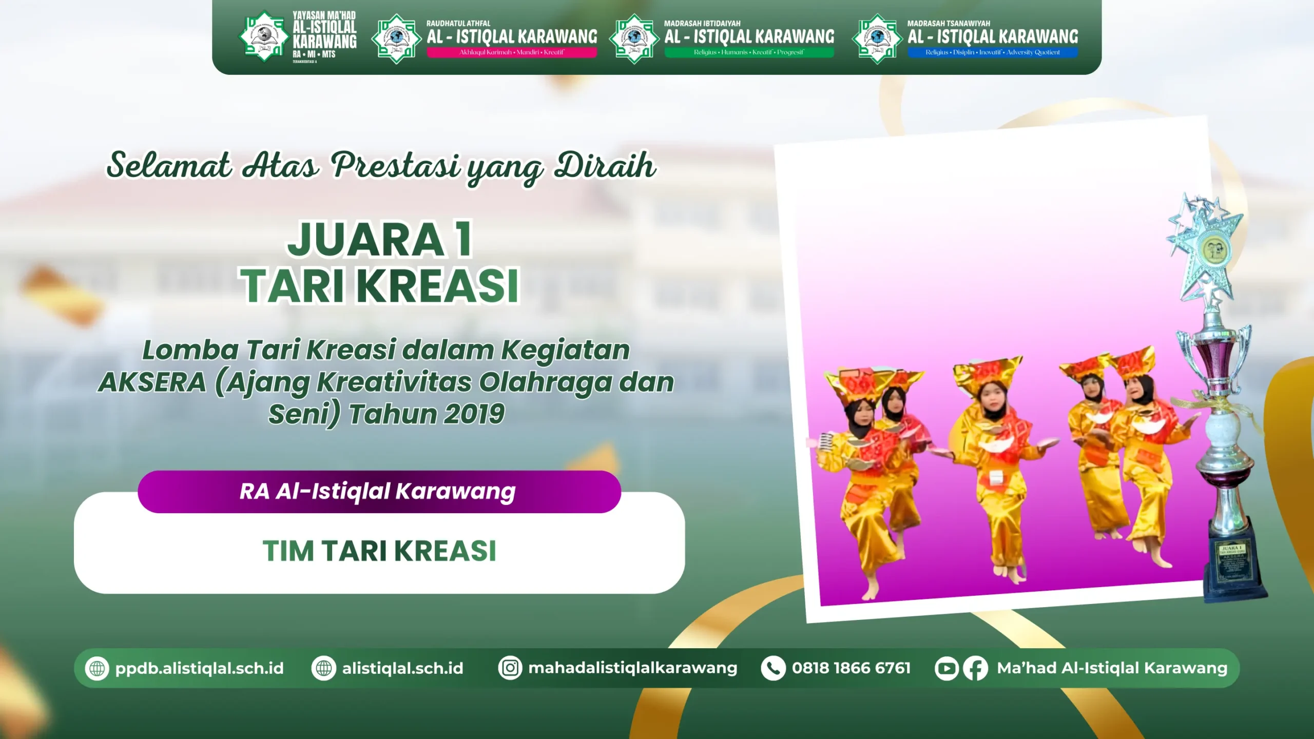Juara 1 Tari Kreasi