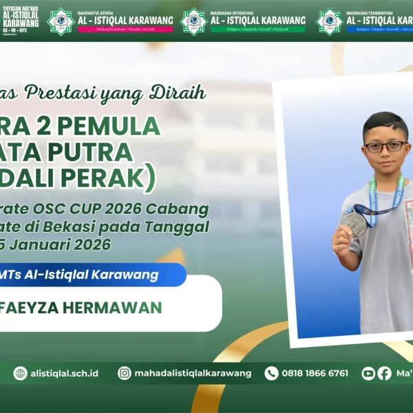 Juara 2 Pemula Kata Putra (Medali perak)