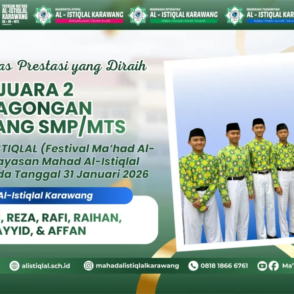 Juara 2 Lomba Dagongan jenjang SMP/MTs