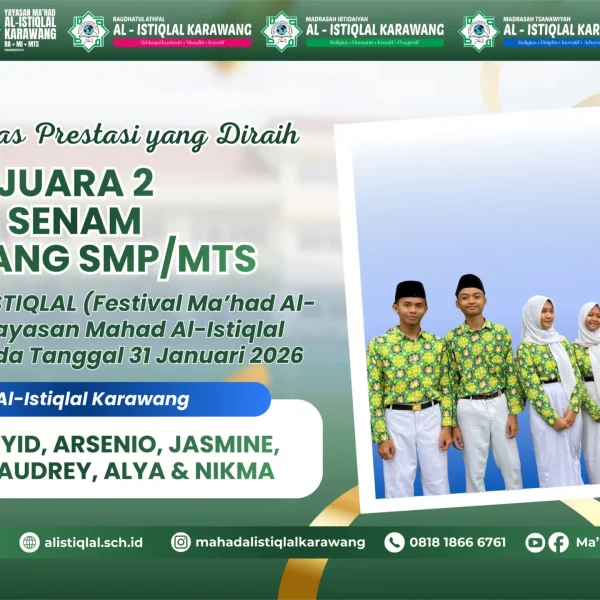 Juara 2 Lomba Senam jenjang SMP/MTs